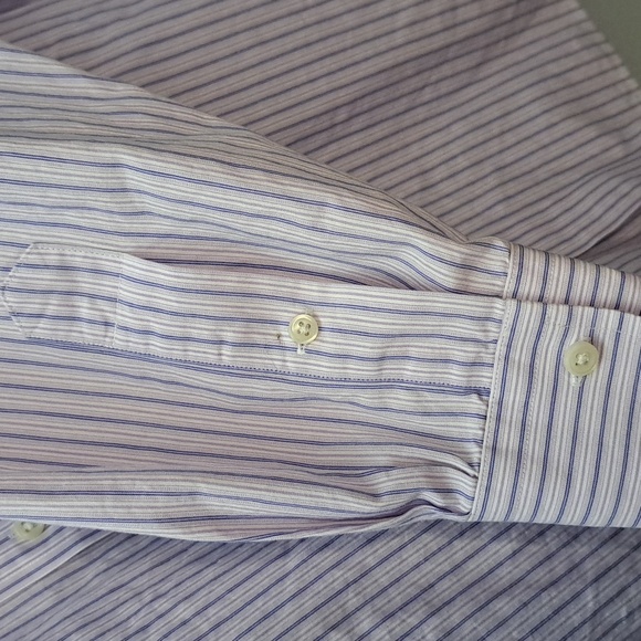 Ralph Lauren Men's Lavender Striped Shirt 17.5 - Picture 4 of 6
